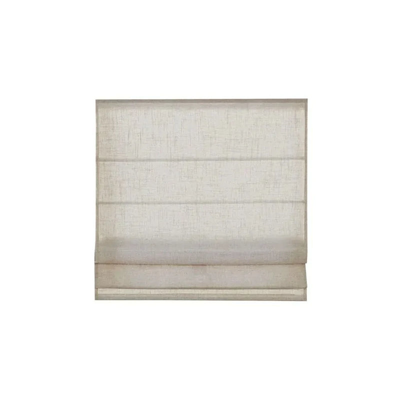 Linen Blend Roman Shade Natural Light Filtering Cordless Size 35x64