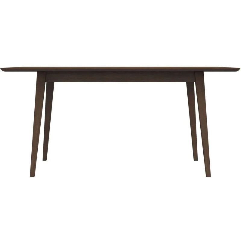 Solid Wood Dining Table Rectangular & Mid Century Modern For Kitchen