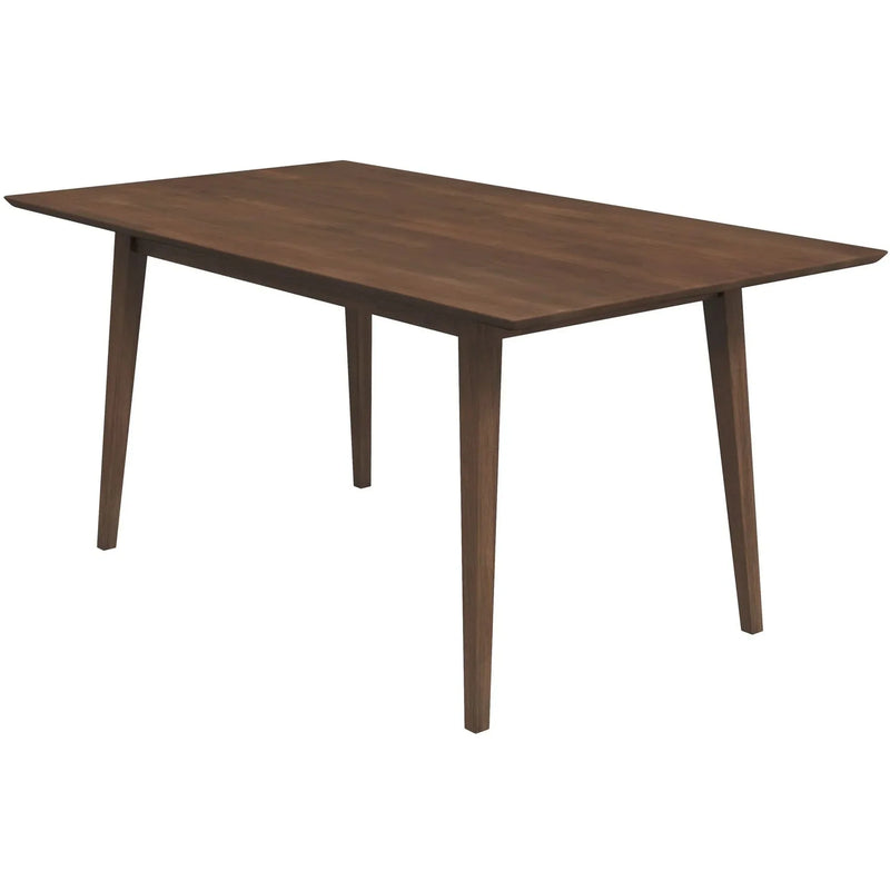 Solid Wood Dining Table Rectangular & Mid Century Modern For Kitchen