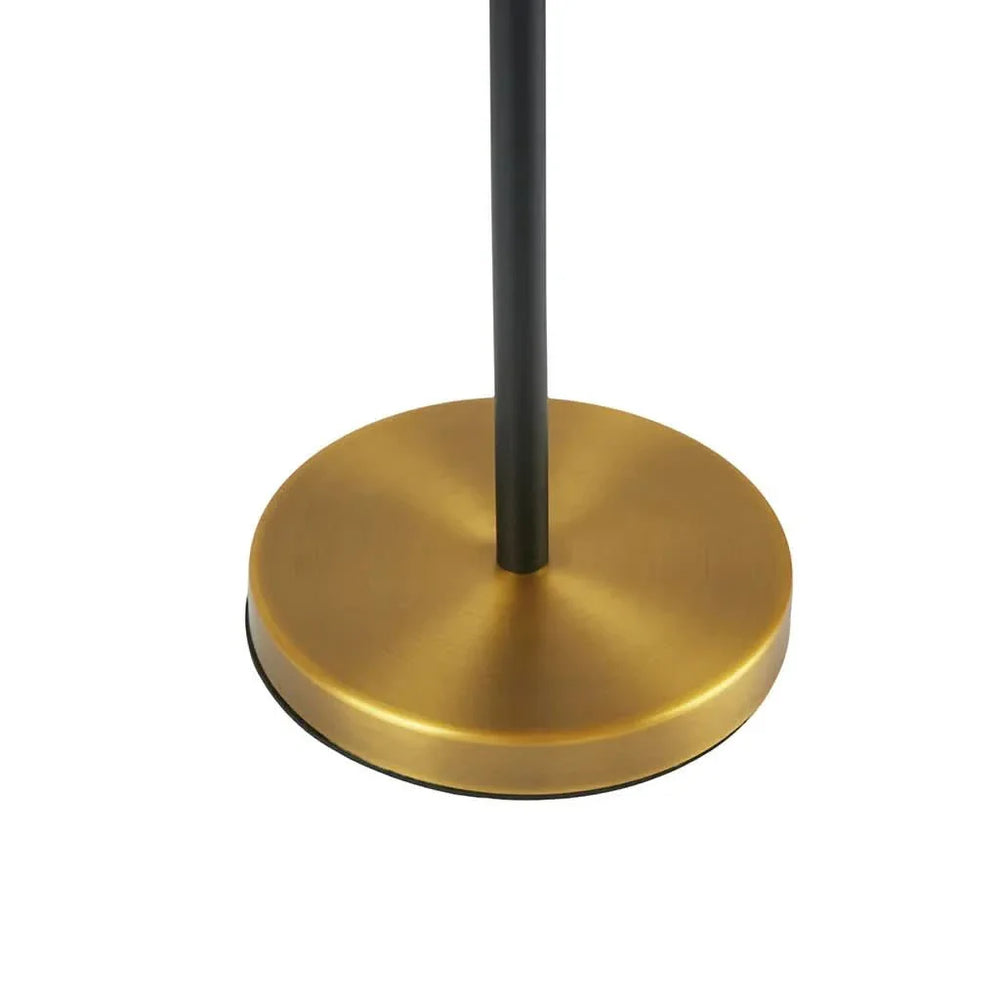 Floor Lamp Cotton Shade Drum Modern Metal Stem Living Room Lighting Media 4