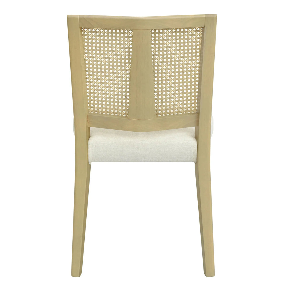 Dining Chair Wood & Fabric Mid Century Set Of 2 For Dining Room Area Media 8