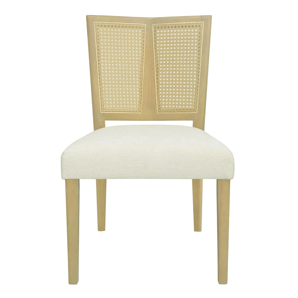 Dining Chair Wood & Fabric Mid Century Set Of 2 For Dining Room Area Media 4
