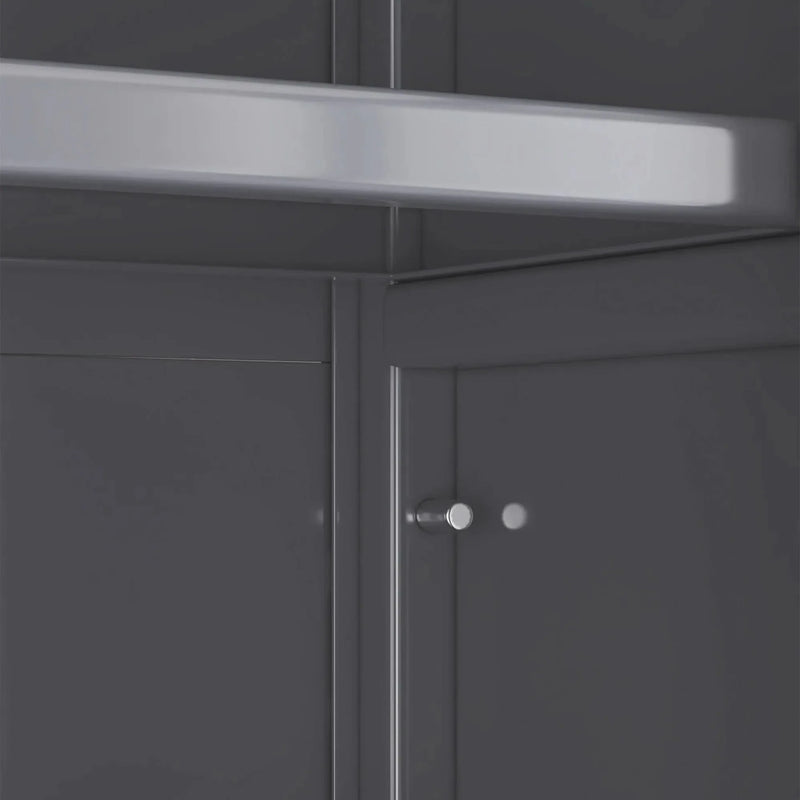 Kitchen Storage Cabinet Metal Multilevel Microwave Storage System