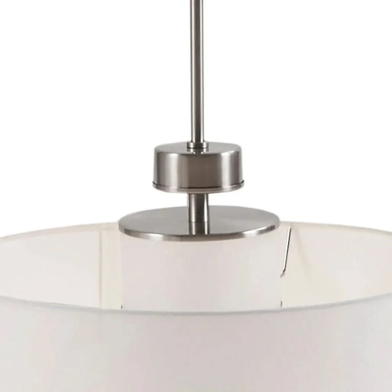 Pendant Light Cotton Shade Drum Pendant Lamp For Living Room Compact