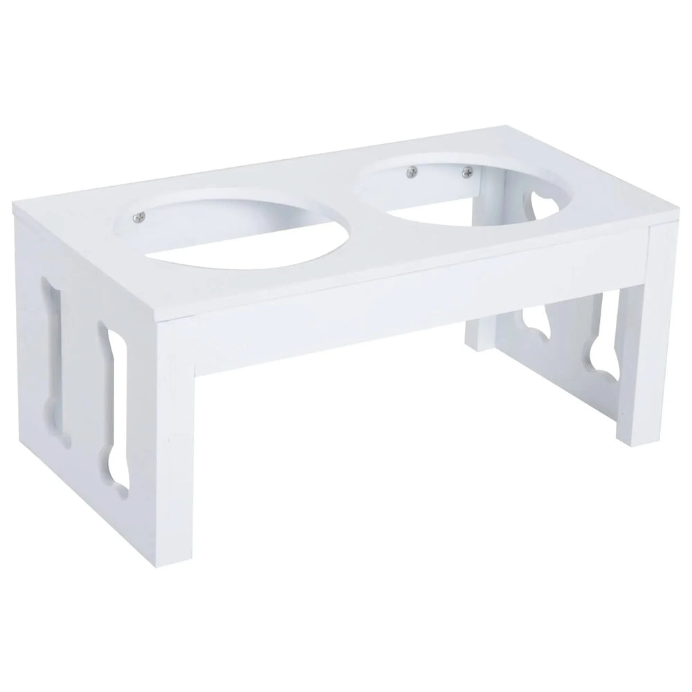 Elevated Dog Feeding Station Solid Wood & Double Bowls Heavy-Duty Media 3