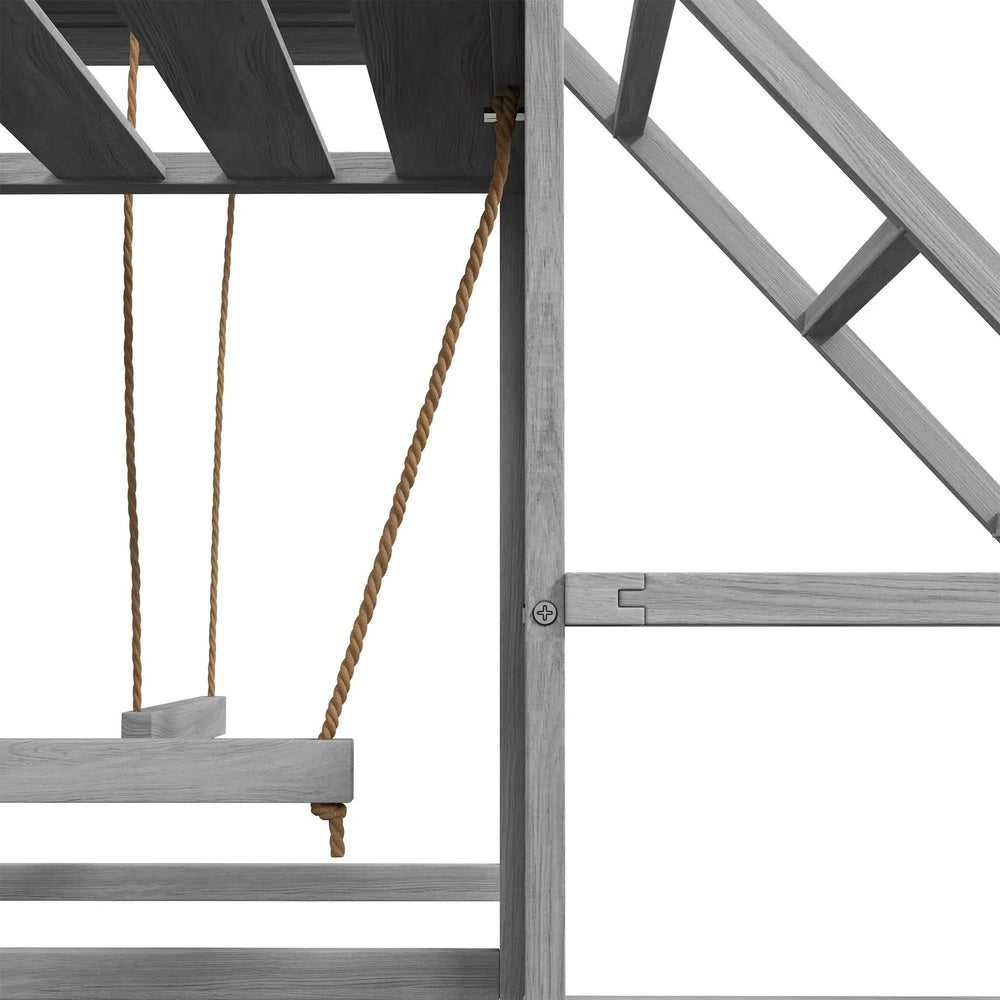 Chicken Swing Set Cedar Wood Multi-Level For Coop & Run With Perches Media 8