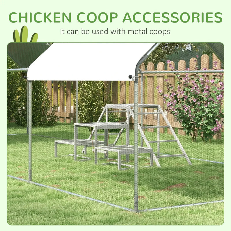 Chicken Swing Set Cedar Wood Multi-Level For Coop & Run With Perches