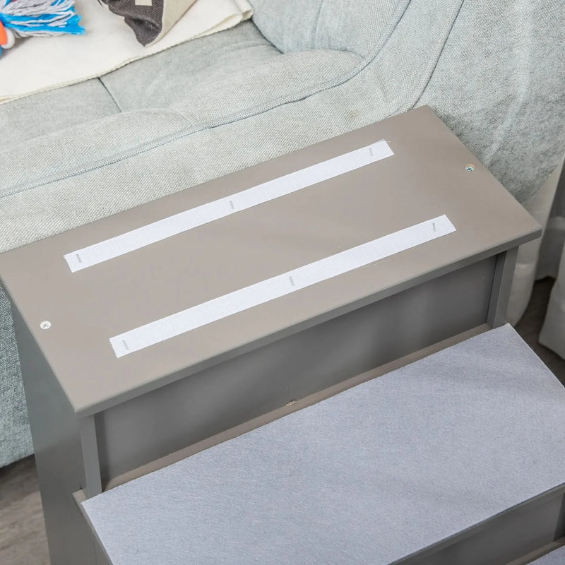 Pet Stairs Cushioned Removable Cover For Small Pets Up To 22 Lbs Capacity