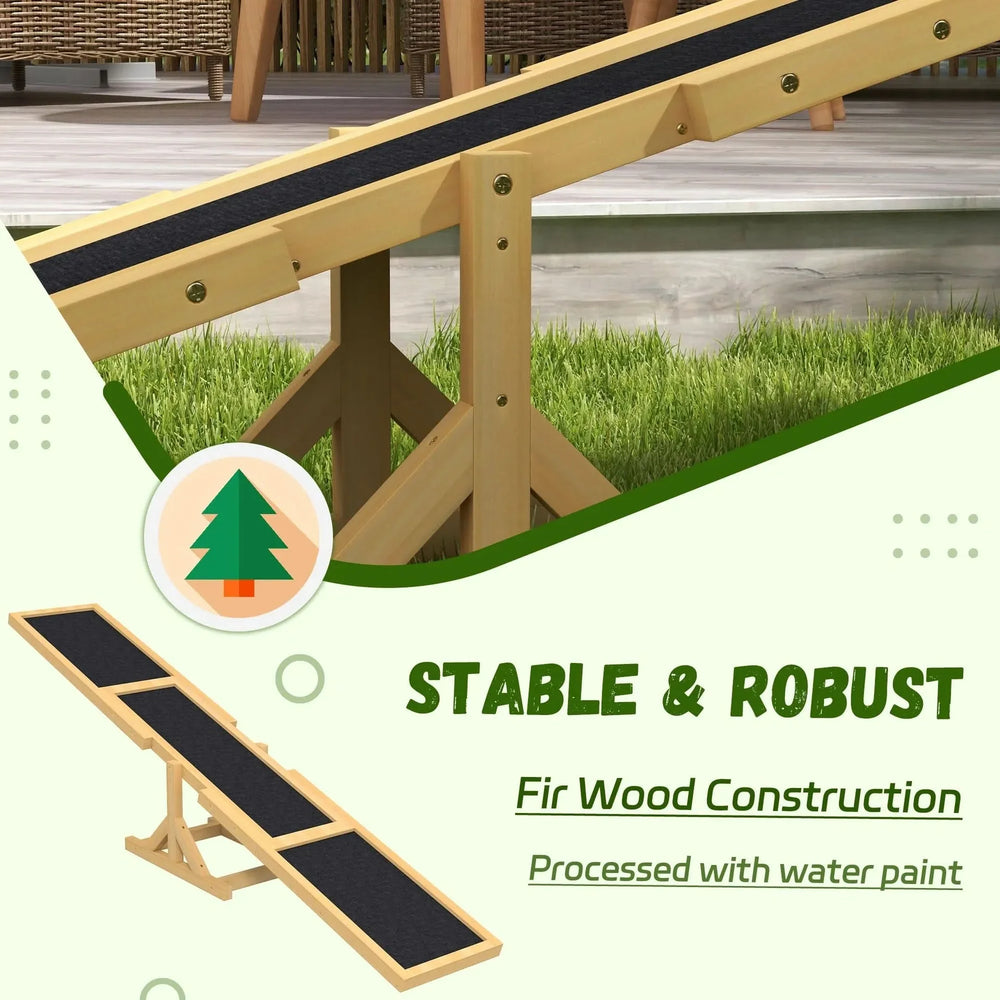 Dog Agility Seesaw Wooden Training Platform For Home & Indoor Play Media 6