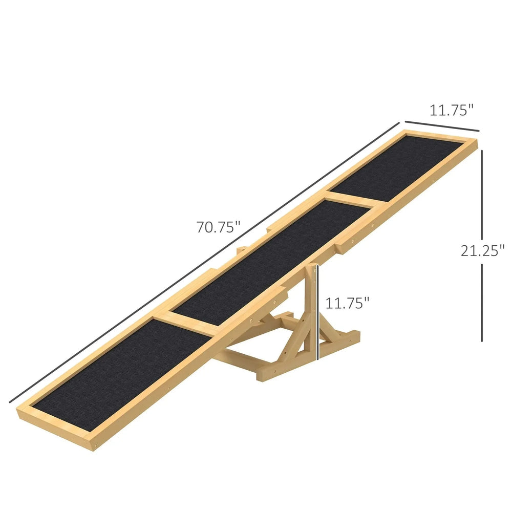 Dog Agility Seesaw Wooden Training Platform For Home & Indoor Play Media 7