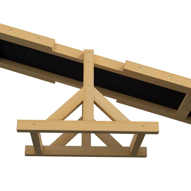 Dog Agility Seesaw Wooden Training Platform For Home & Indoor Play
