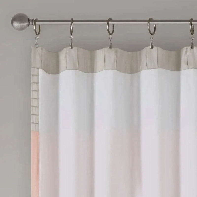 Silk Curtain Panel Pintuck Orange Multi Window Panel Single Panel