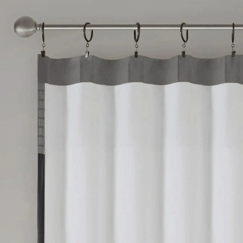 Curtain Panel Polyester Pintuck Back Tab Window Curtain 84 Inch Long