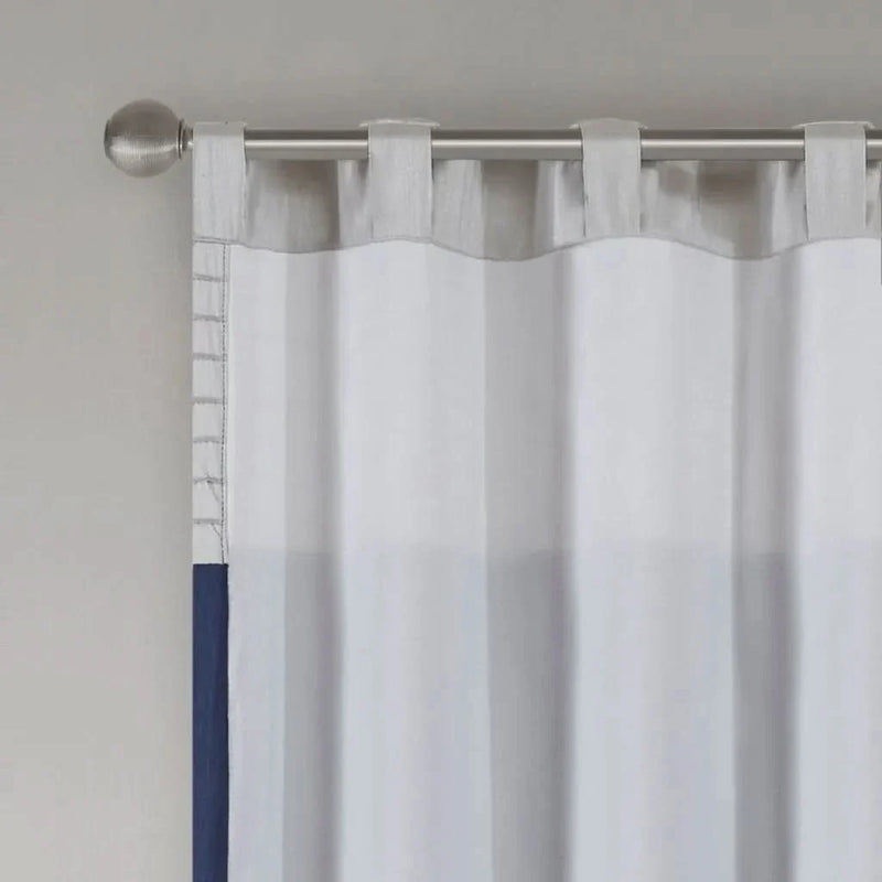 Curtain Panel Cotton Pintuck Window Curtain For Living Room Decor