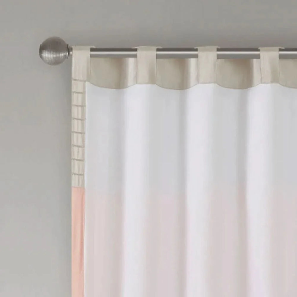 Silk Curtain Panel Pintuck Orange Multi Window Panel Single Panel Media 4