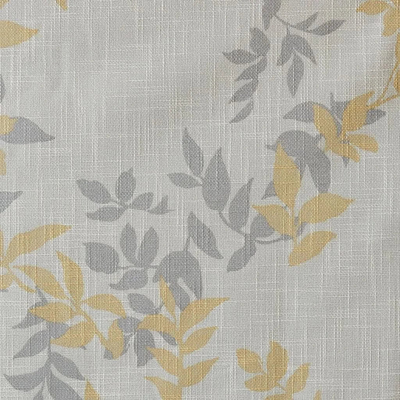 Botanical Blackout Curtain Polyester Printed Botanical Leaf Pattern