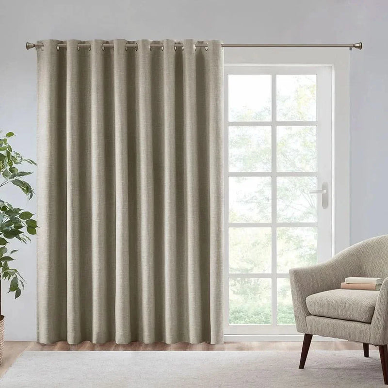 Blackout Window Panel Polyester Room Darkening 100 Inch Wide 84 Inch Long