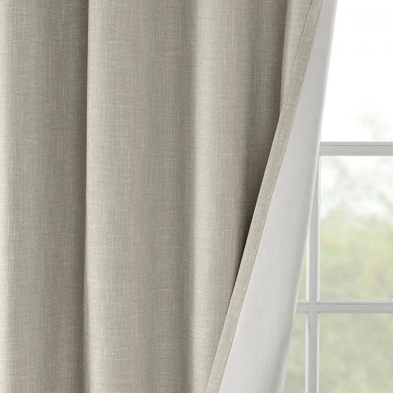 Blackout Window Panel Polyester Room Darkening 100 Inch Wide 84 Inch Long