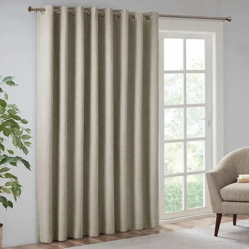 Blackout Window Panel Polyester Room Darkening 100 Inch Wide 84 Inch Long