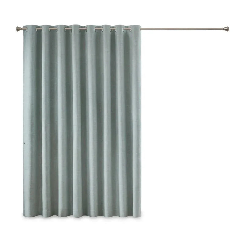 Blackout Window Panel Polyester Heathered Print Patio Curtain Panel
