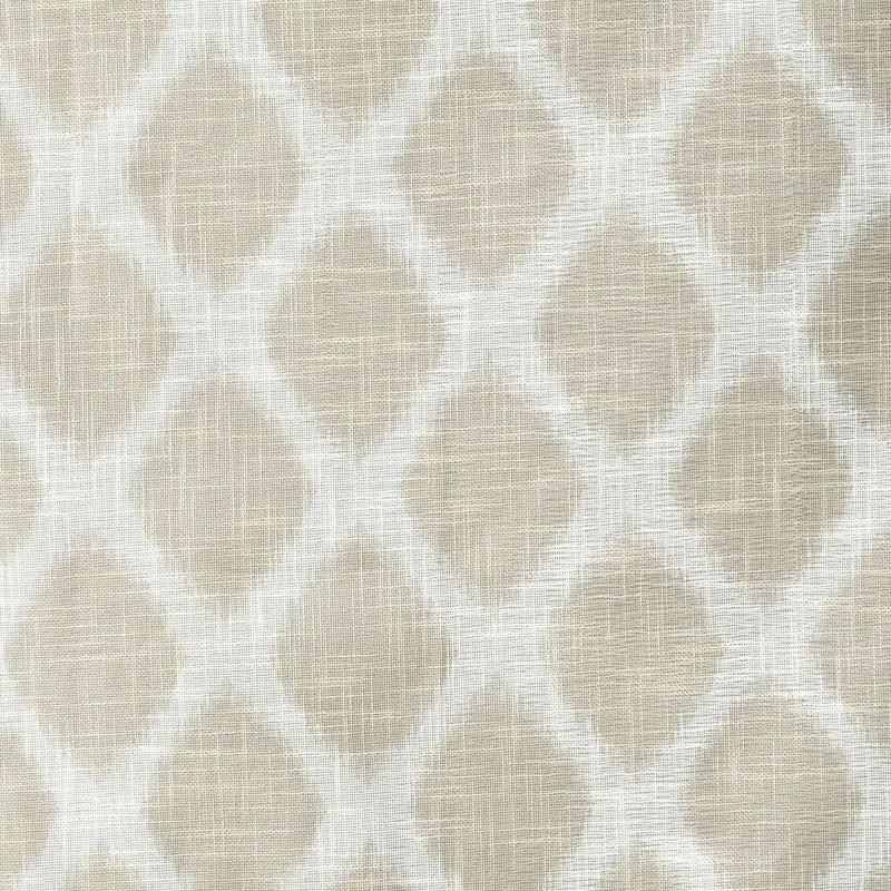 Ikat Curtain Panel Blackout Polyester Taupe Room Darkening 95x50 Inches