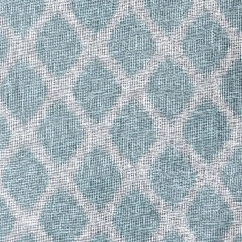 Printed Ikat Blackout Curtain Polyester For Patio Doors One Panel Media 4
