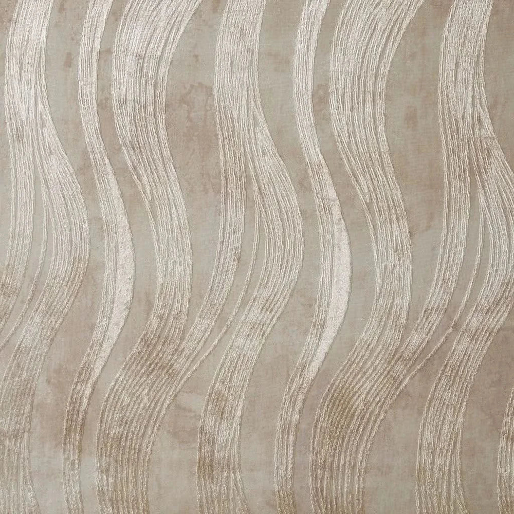 Total Blackout Jacquard Curtain Panel Polyester Grommet Top Ivory Media 8