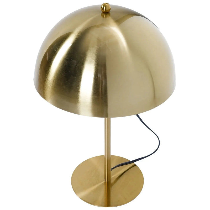 Table Lamp Gold Finish Metal Dimmable Minimalist Nightstand Desk Light