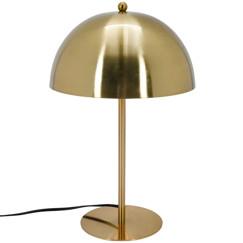Table Lamp Gold Finish Metal Dimmable Minimalist Nightstand Desk Light