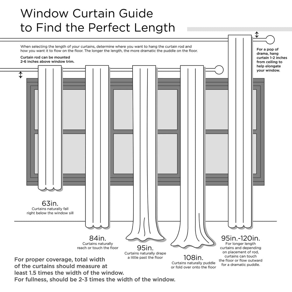 Window Curtain Panel Twist Tab Lined Polyester 50x108 Black Room-Darkening Media 11