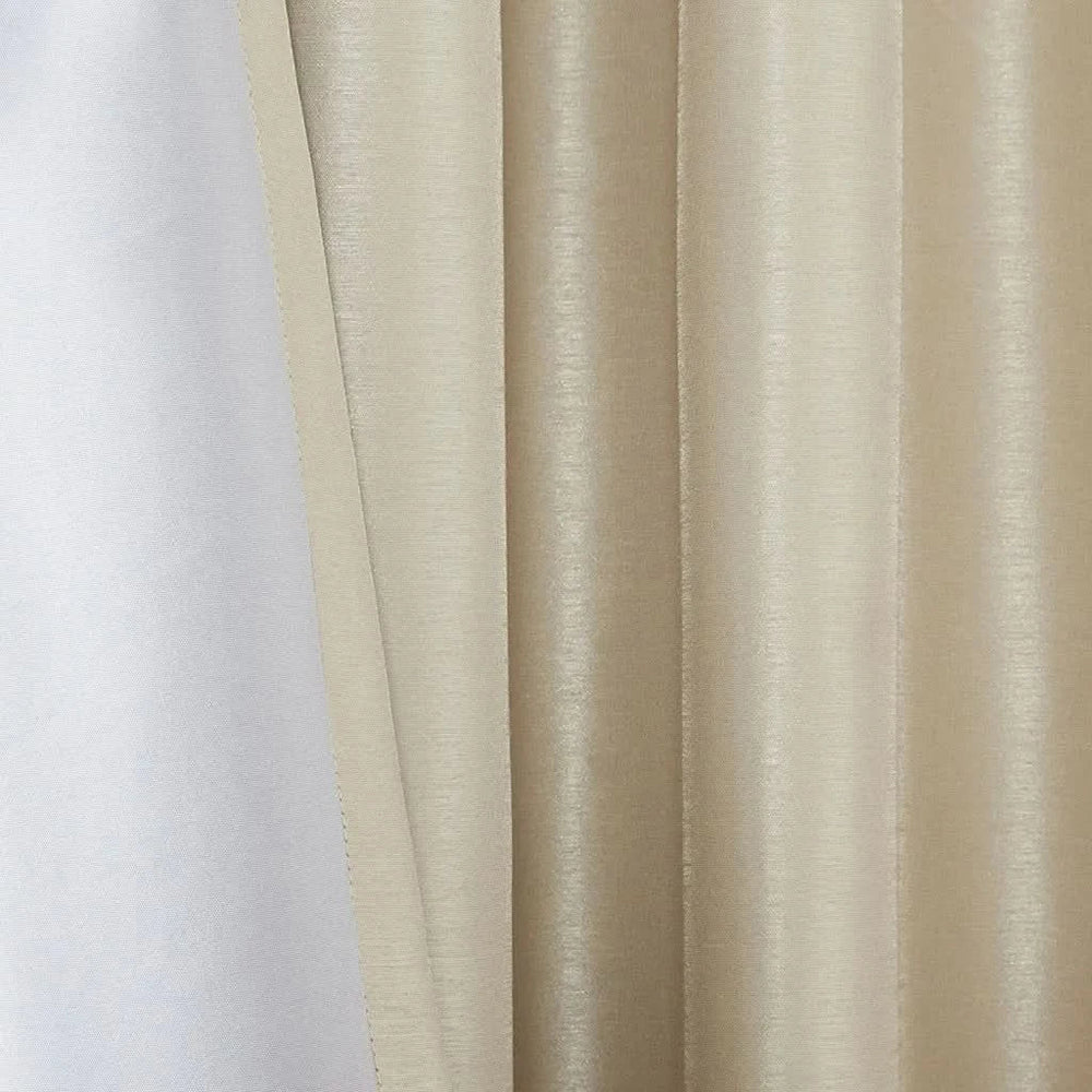 Blackout Curtain Polyester Twist Tab Champagne 50x84 Inches Room Darkening Media 6