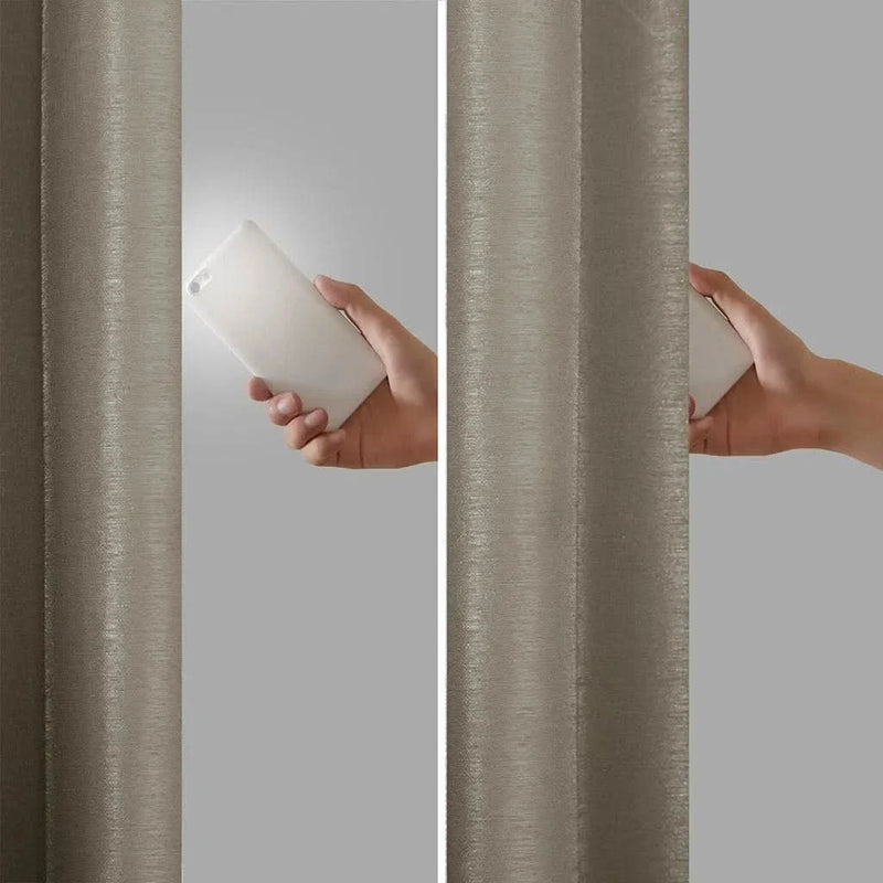 Total Blackout Window Curtain Polyester Twist Tab Pewter 50x84 Panel