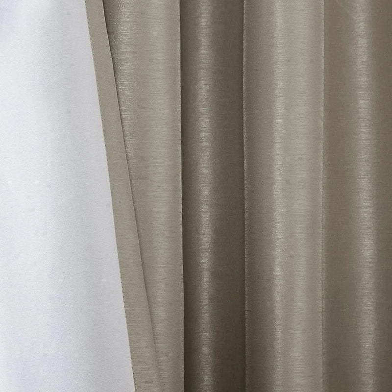 Blackout Window Curtain Polyester Twist Tab Top Pewter 50x95 Light Blocking