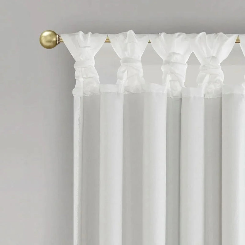 Blackout Curtain Panel Polyester Twist Tab Total Blackout Window Treatment