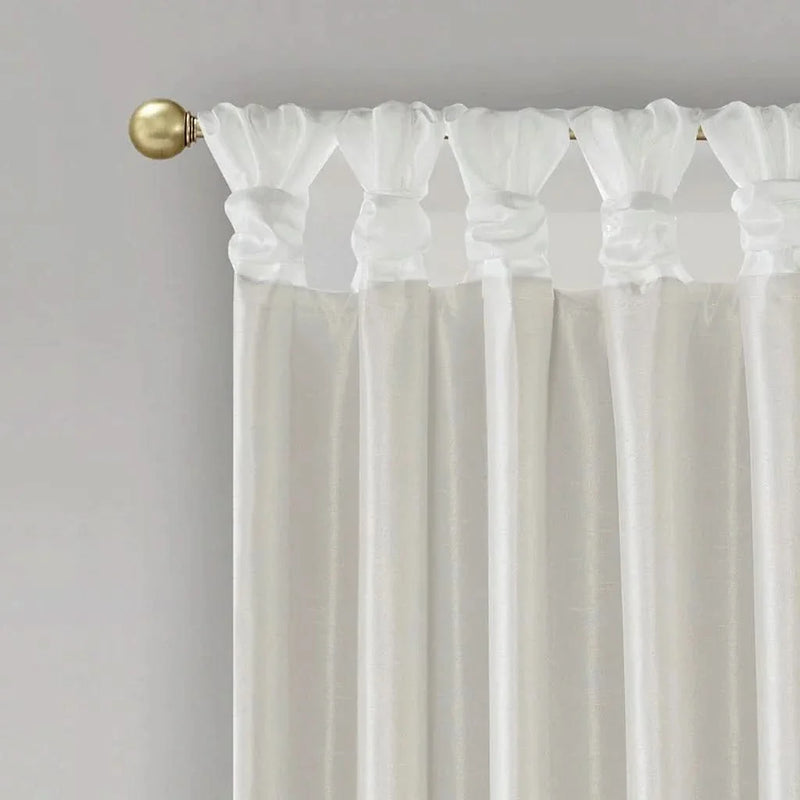 Blackout Curtain Panel Polyester Twist Tab Total Blackout Window Treatment