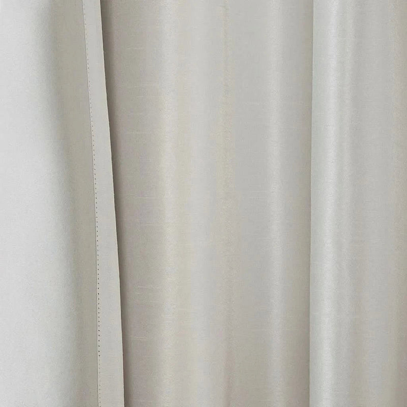 Blackout Curtain Polyester White Twist Tab Panel 50x95 Inches Room Darkening