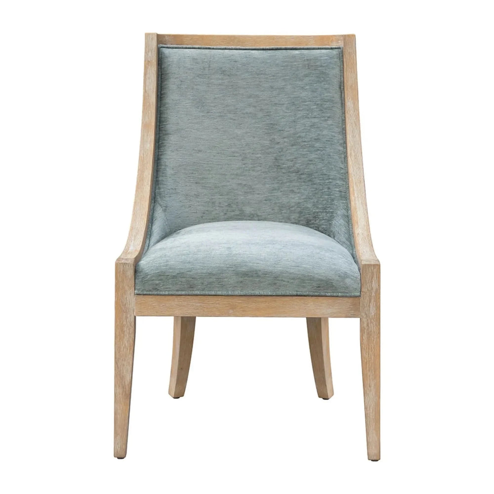 Dining Chair Polyester Upholstered Nailhead Trim Soft Green Transitional Media 6