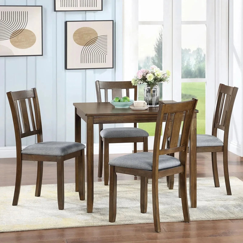 Acacia Wood Dining Table Walnut Space Saving For Small Spaces 4 Person