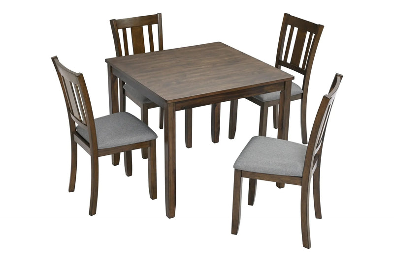 Acacia Wood Dining Table Walnut Space Saving For Small Spaces 4 Person