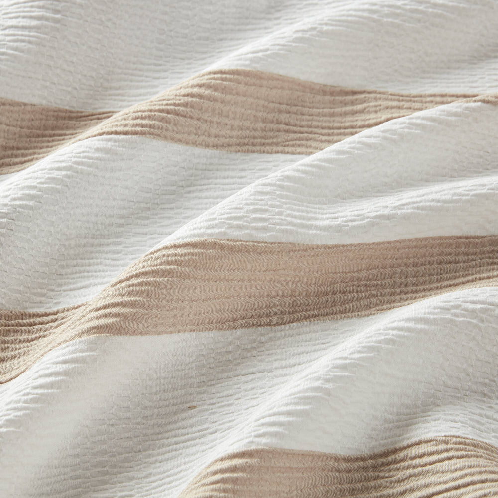 3-Piece Full/Queen Yarn-dyed striped comforter Media 9