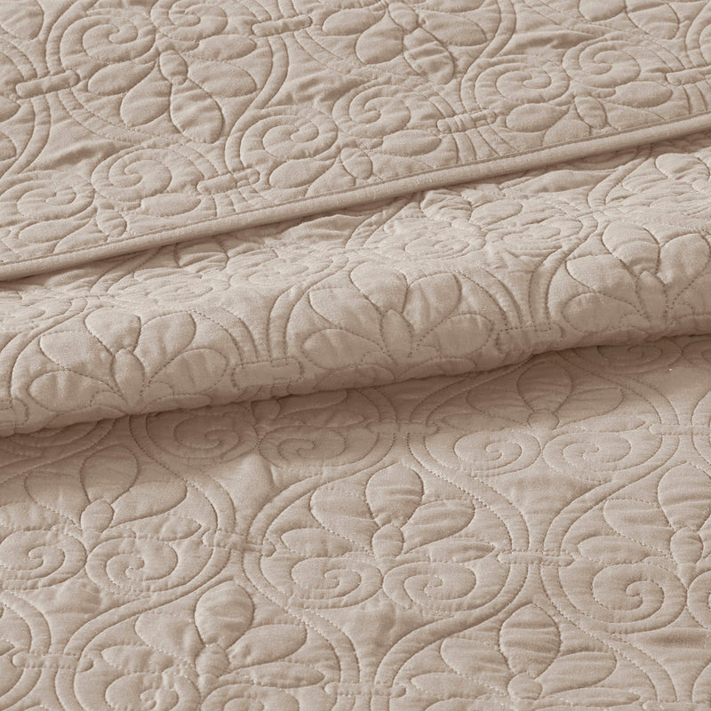 Reversible Bedspread Set Khaki Queen