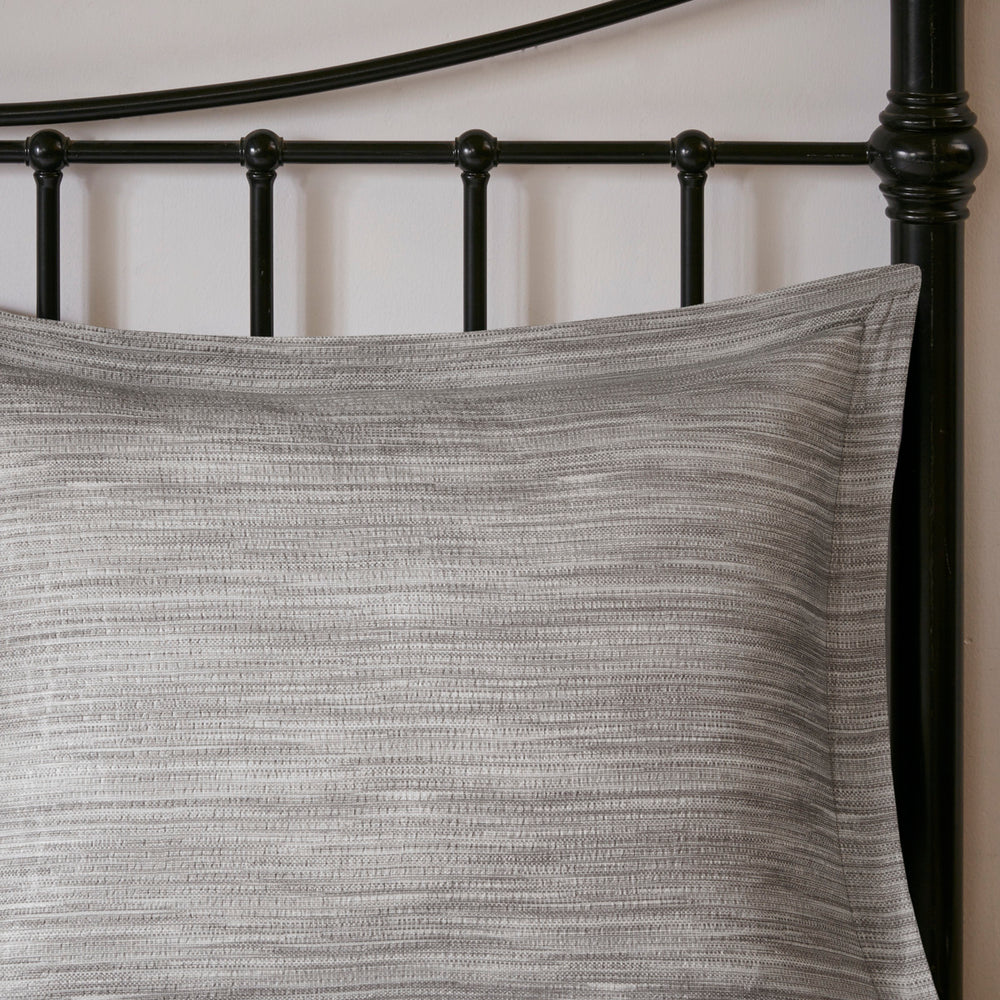 7 Piece Printed Seersucker Comforter Set Grey Cal King Media 12