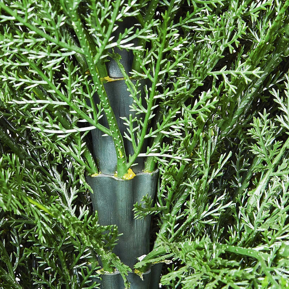 2 Pack 4' Artificial Cedar Topiary Tree Faux Plant UV Decor In/Outdoor Media 6