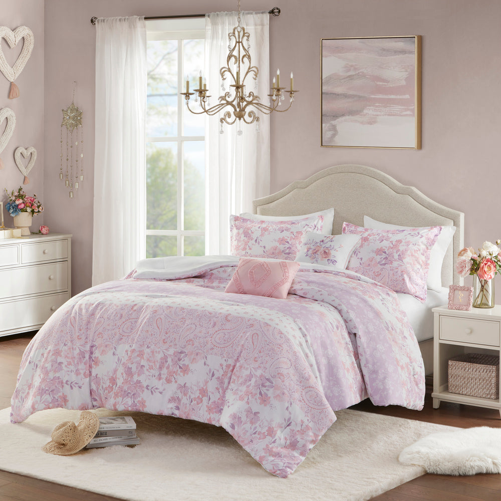 Floral Paisley Comforter Set Twin/Twin XL Media 1