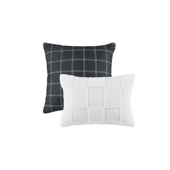 Twin/Twin XL Checkered Comforter Set Media 19