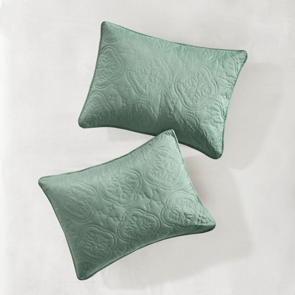 3 Piece Reversible Bedspread Set Seafoam Full/Queen Media 6