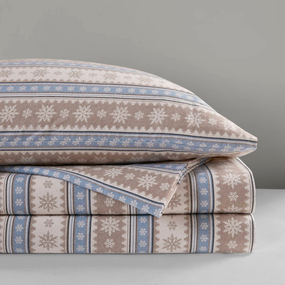 4 PCS Full Sheet Set Blue Snowflake Media 18