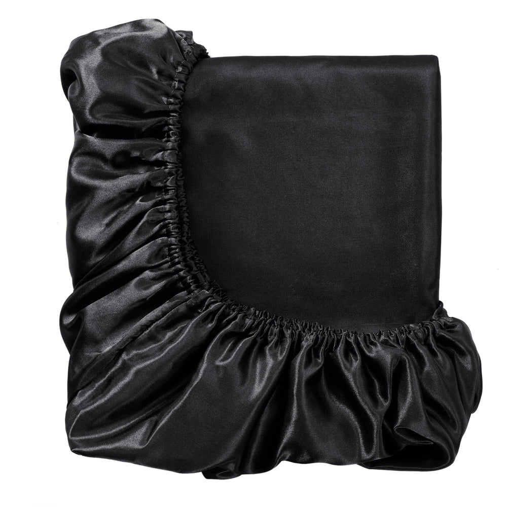 7 PCS Split King Luxury Sheet Set Black Media 11