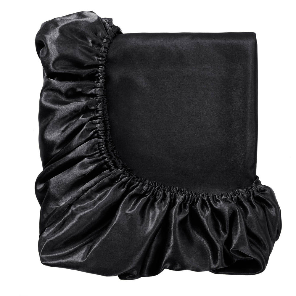 7 PCS Split King Luxury Sheet Set Black Media 11