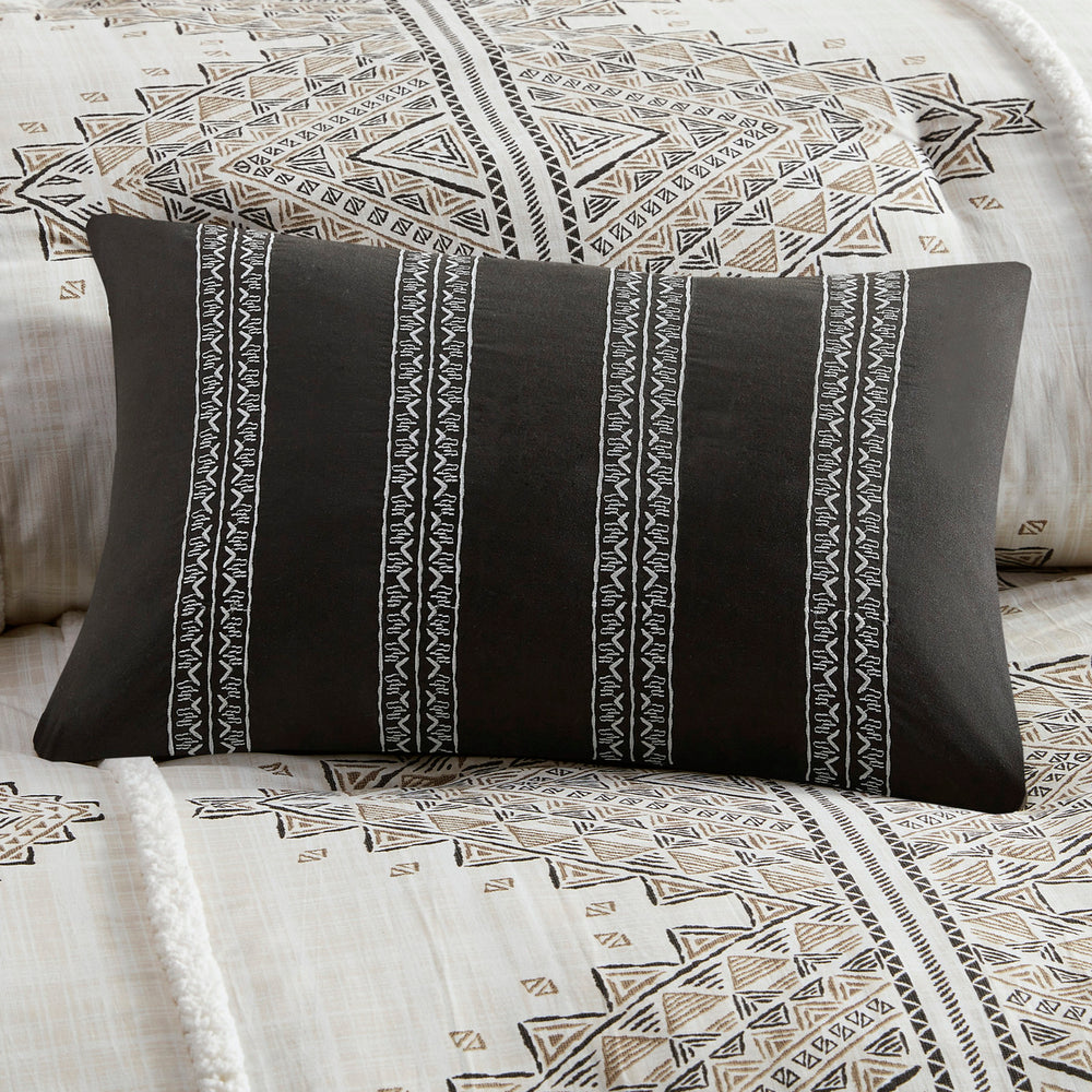 King/Cal King 4 Piece Printed Duvet Cover Set with Throw Pillow Media 14